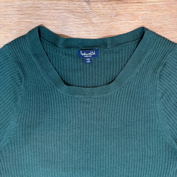 Splendid Ribbed Crew Tee - Picture 3 of 4